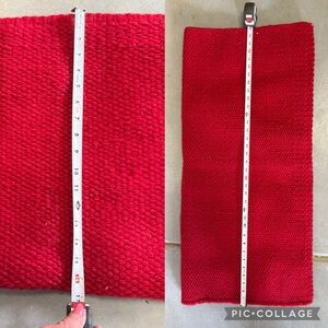 Red Wool Horse Saddle Blanket